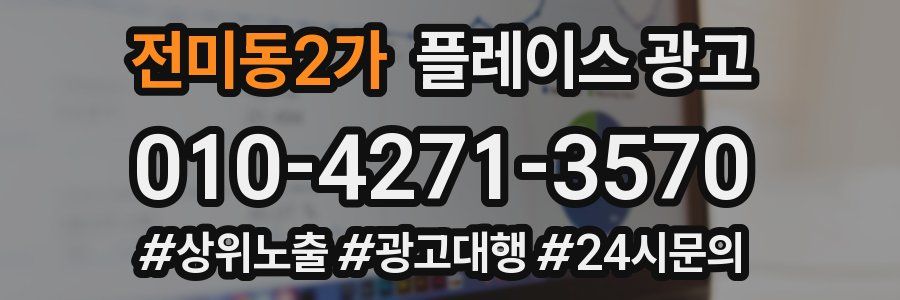전미동2가 플레이스 광고