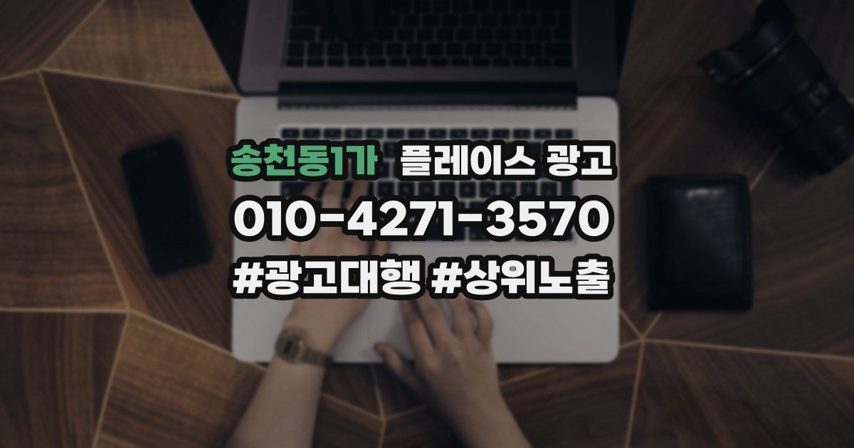 송천동1가 플레이스 광고