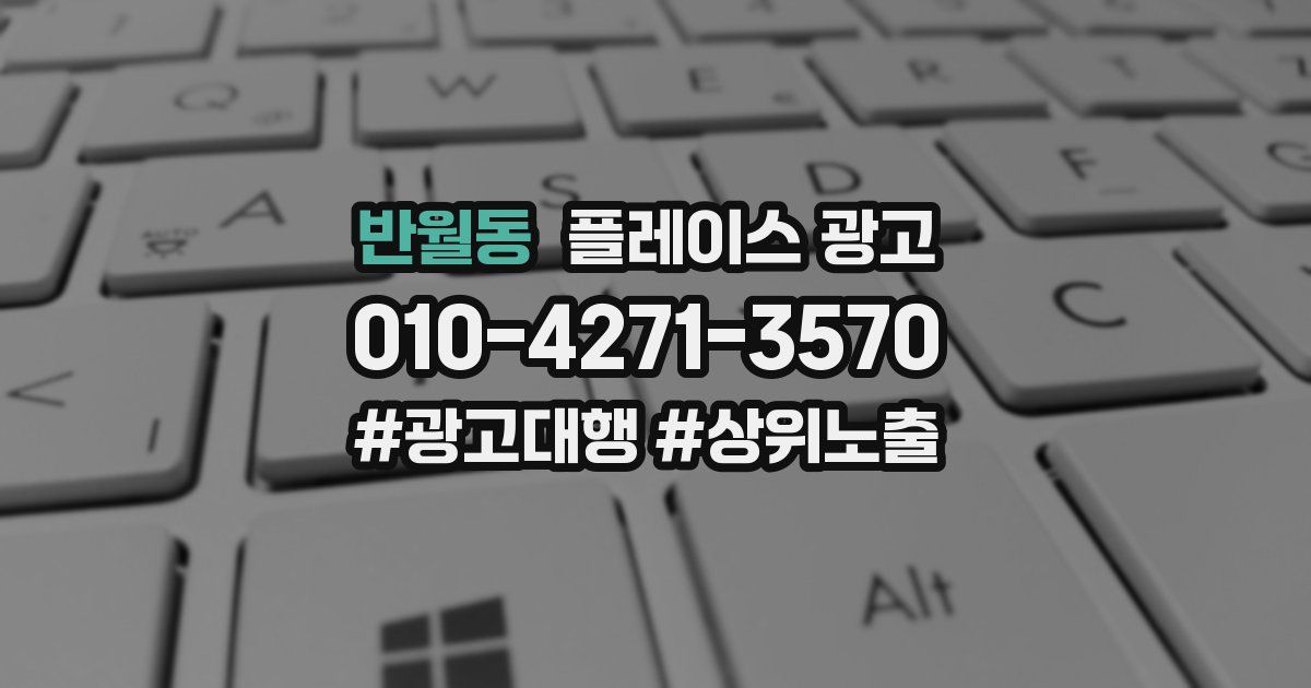 반월동 플레이스 광고