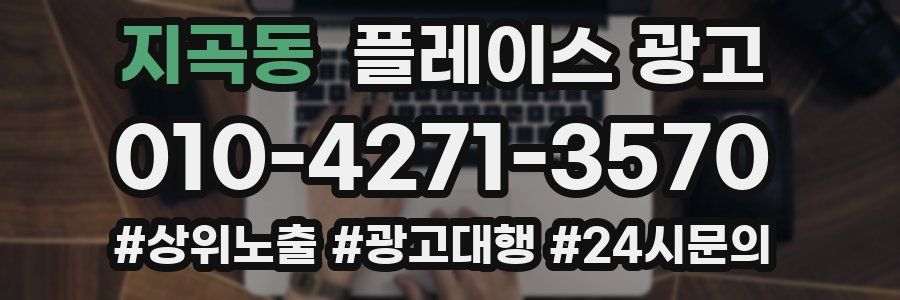 지곡동 플레이스 광고