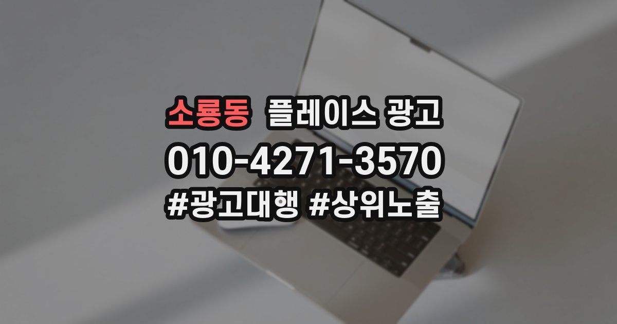 소룡동 플레이스 광고