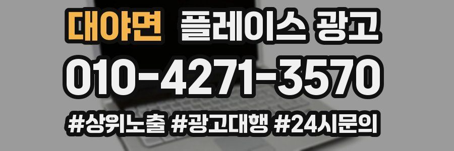 대야면 플레이스 광고