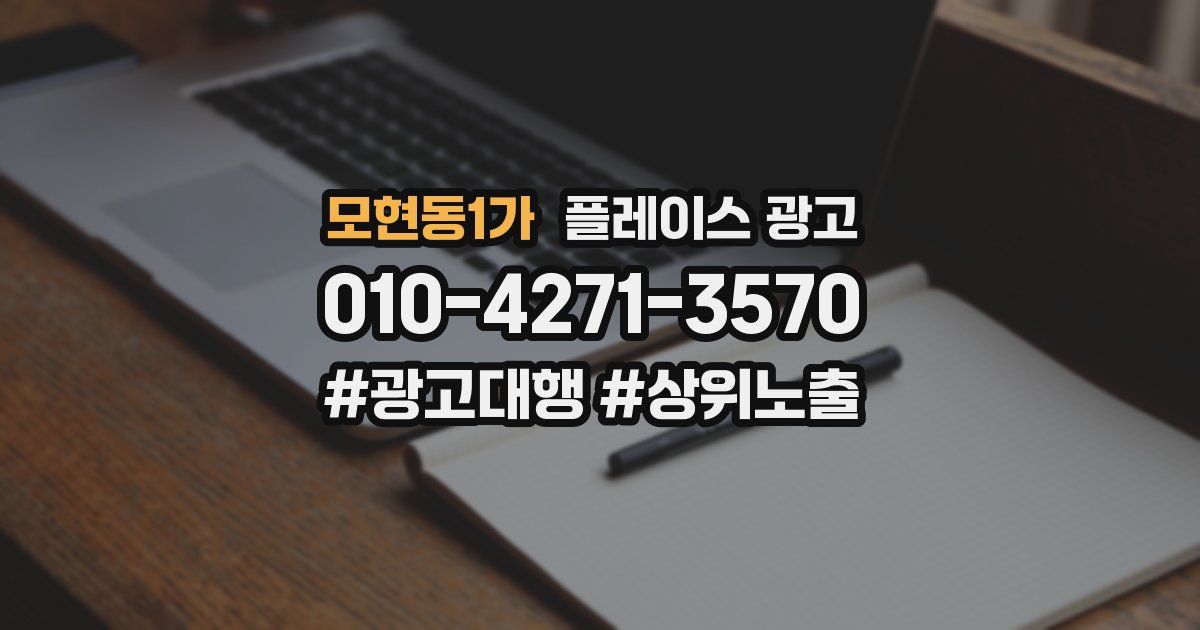 모현동1가 플레이스 광고