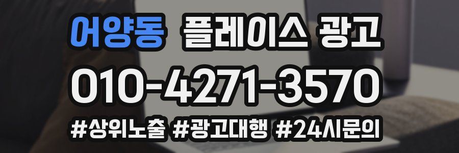 어양동 플레이스 광고