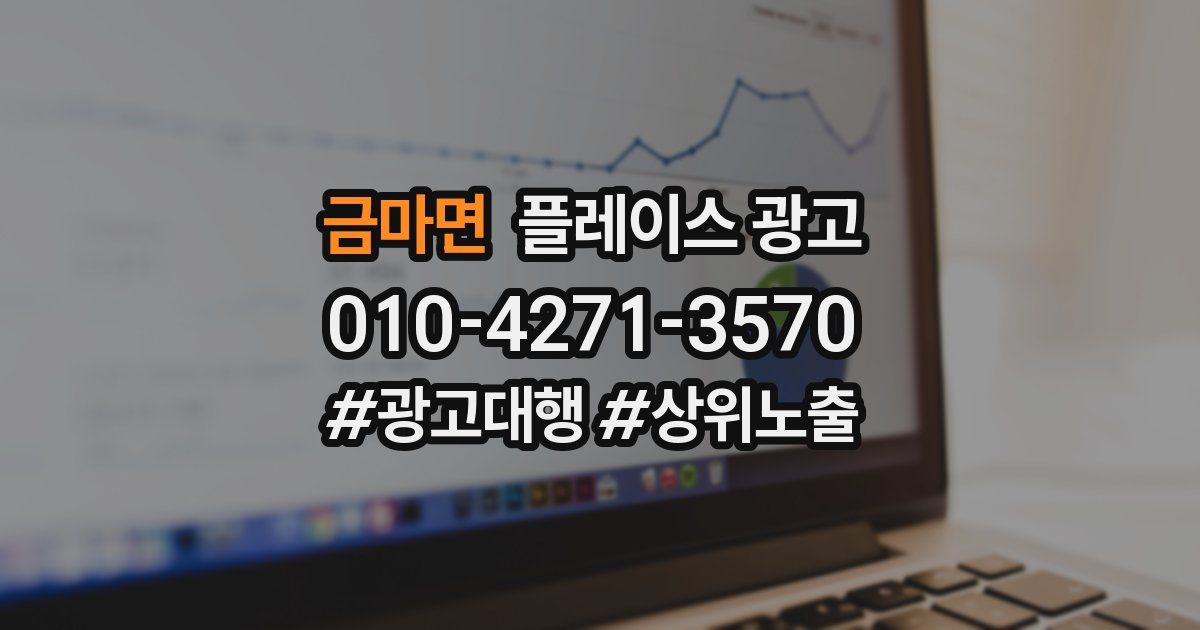 금마면 플레이스 광고
