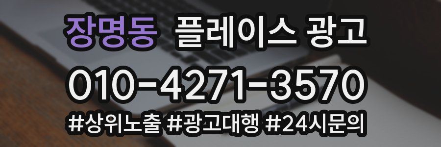 장명동 플레이스 광고