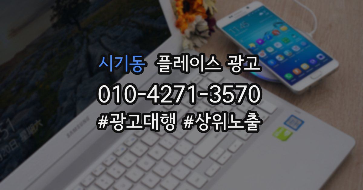 시기동 플레이스 광고