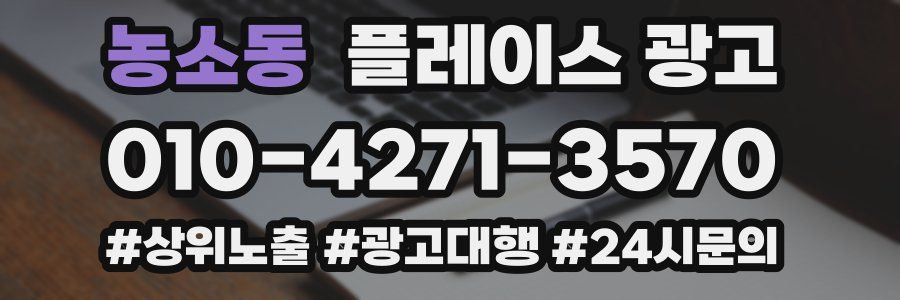 농소동 플레이스 광고
