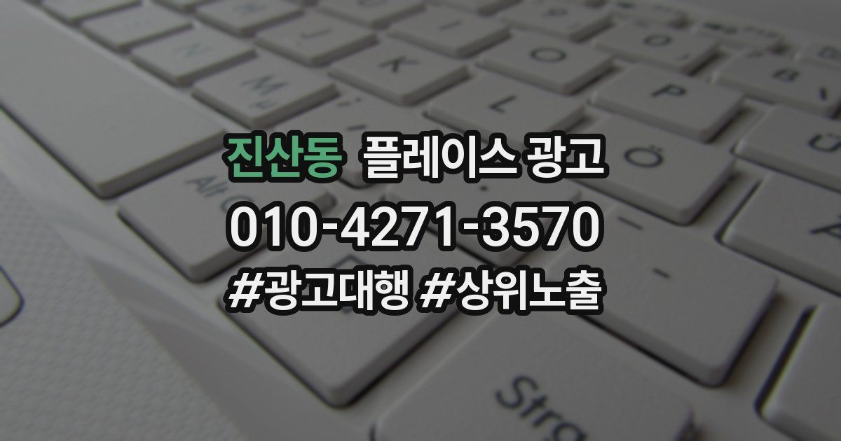 진산동 플레이스 광고