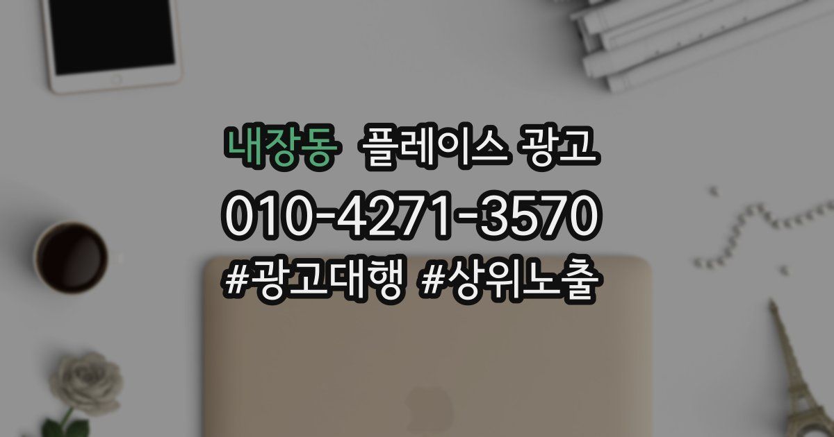 내장동 플레이스 광고