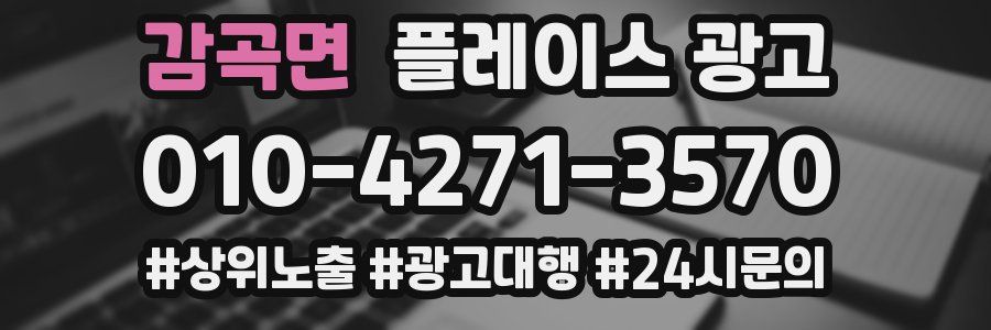 감곡면 플레이스 광고