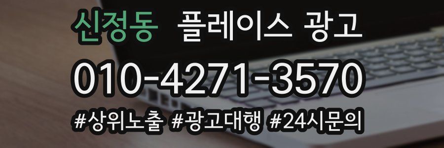 신정동 플레이스 광고