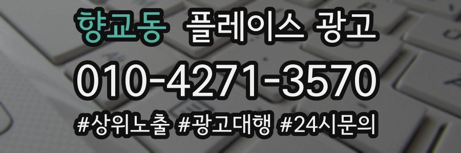 향교동 플레이스 광고