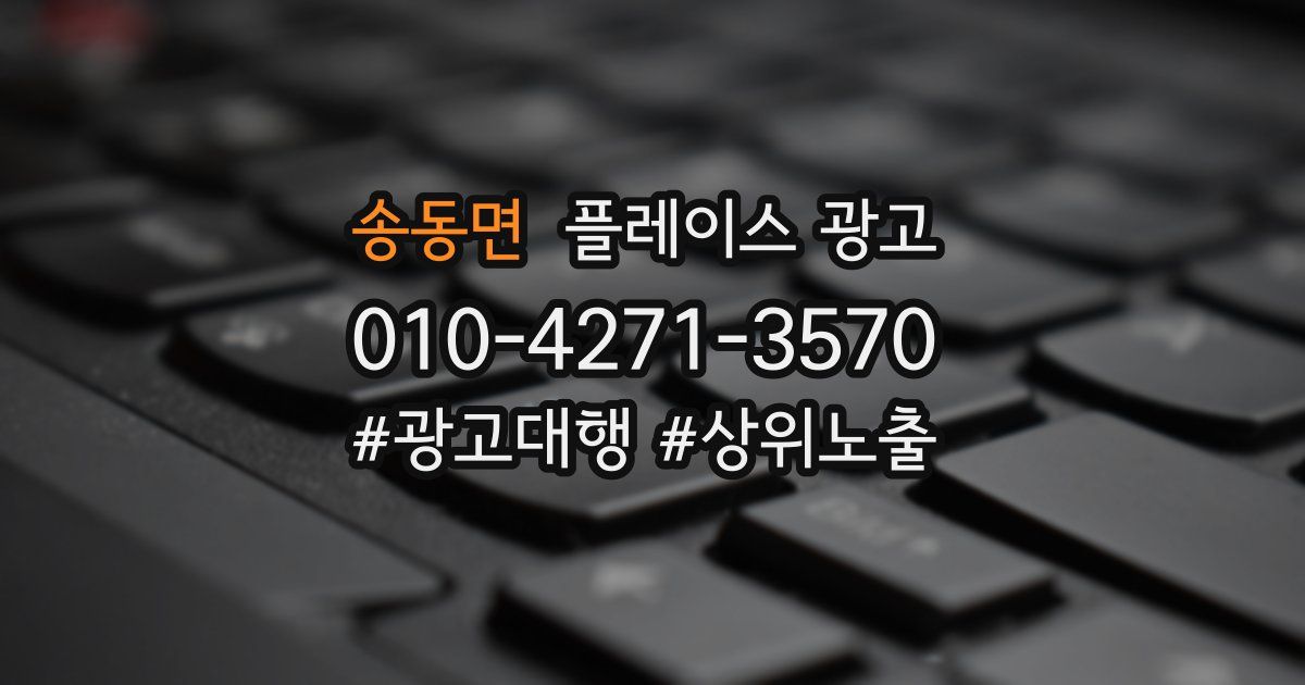 송동면 플레이스 광고