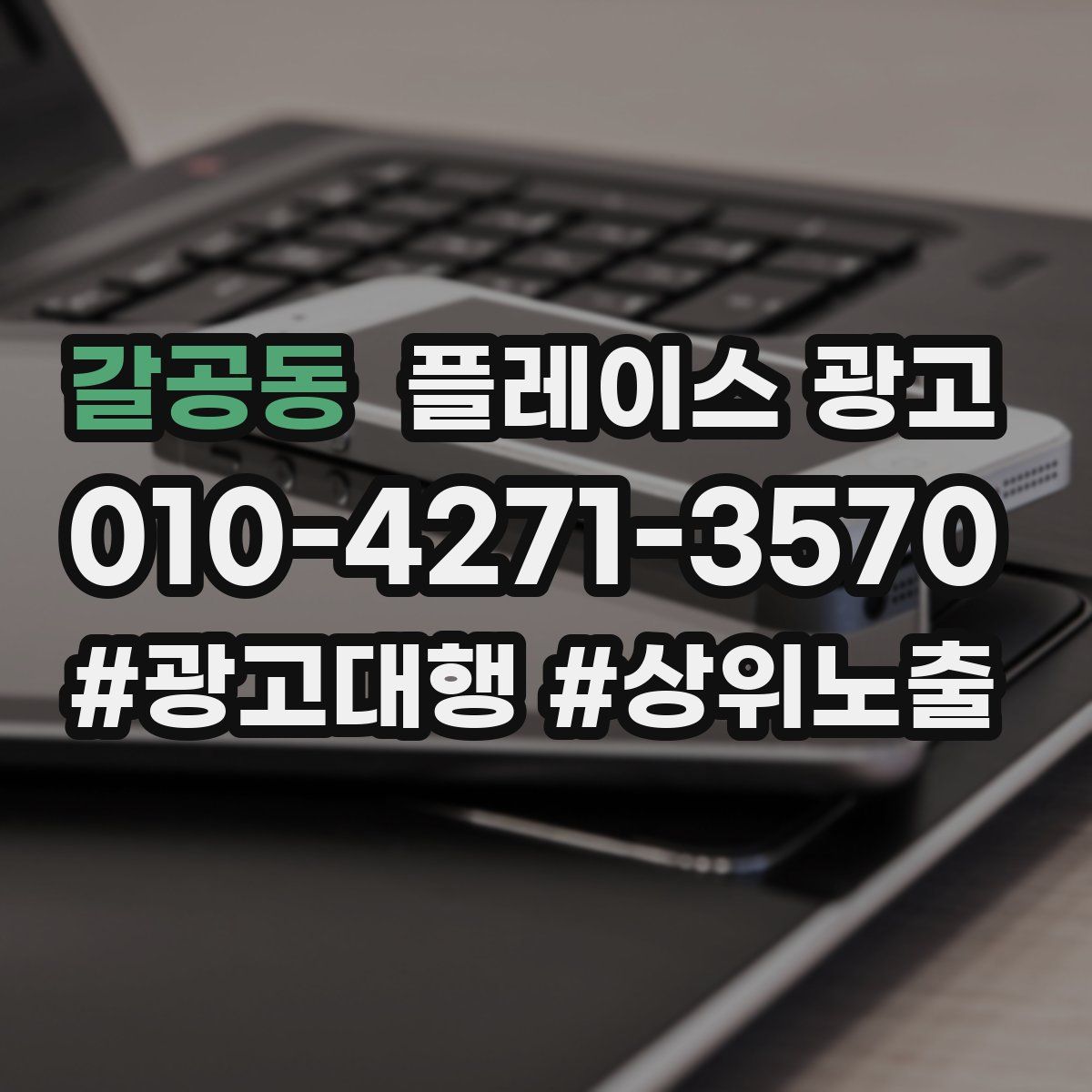 갈공동 플레이스 광고