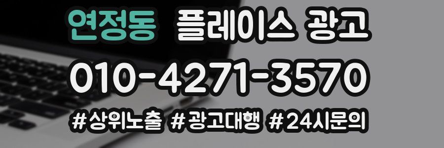 연정동 플레이스 광고