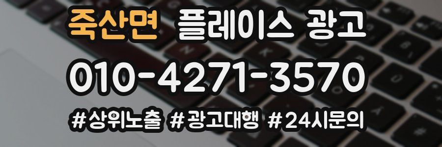 죽산면 플레이스 광고