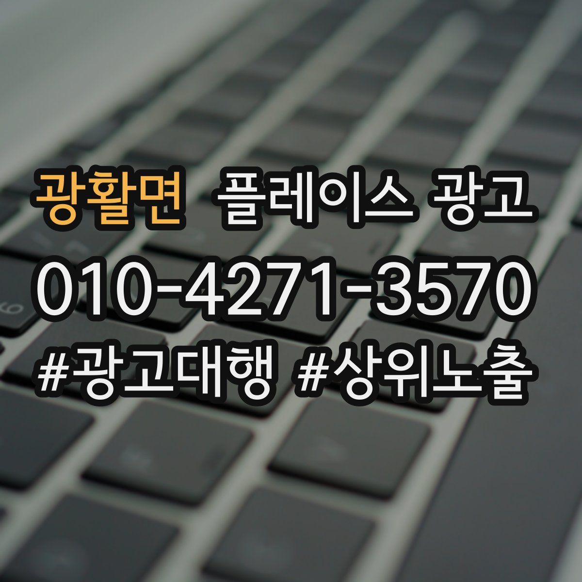 광활면 플레이스 광고