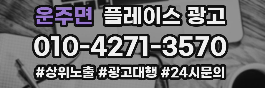 운주면 플레이스 광고
