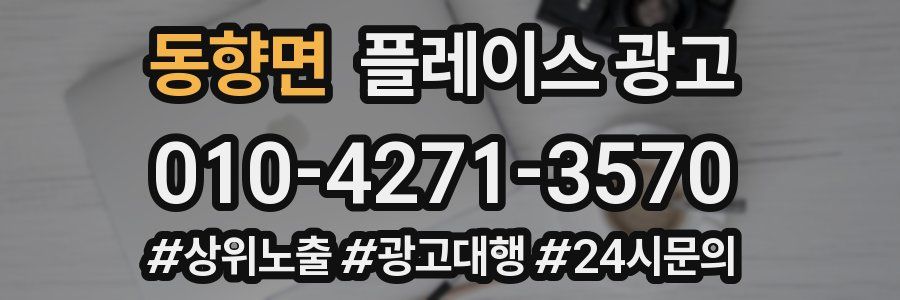 동향면 플레이스 광고