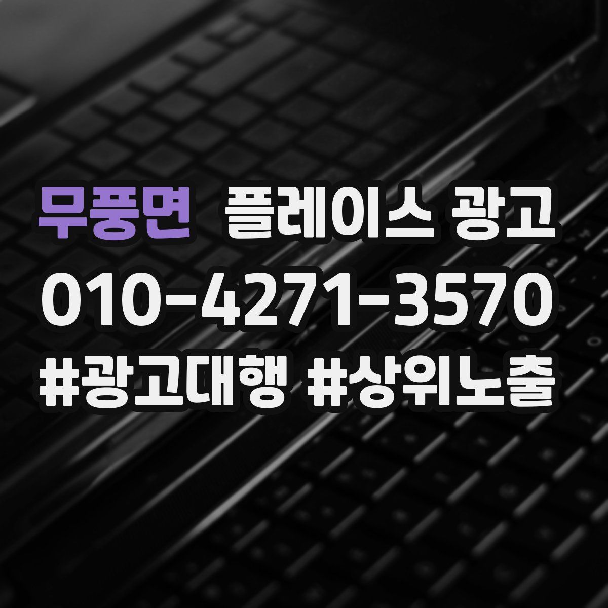 무풍면 플레이스 광고