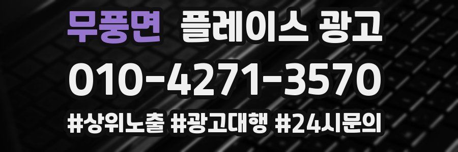 무풍면 플레이스 광고