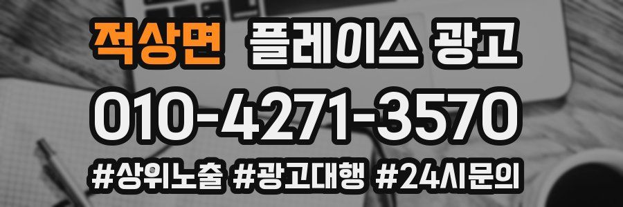 적상면 플레이스 광고