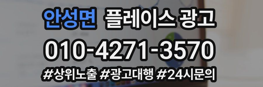 안성면 플레이스 광고