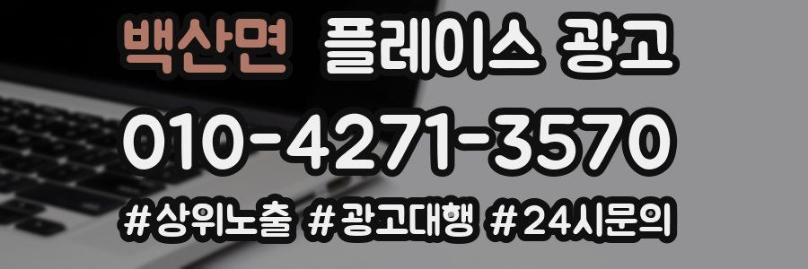 백산면 플레이스 광고