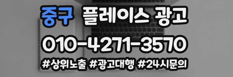 중구 플레이스 광고
