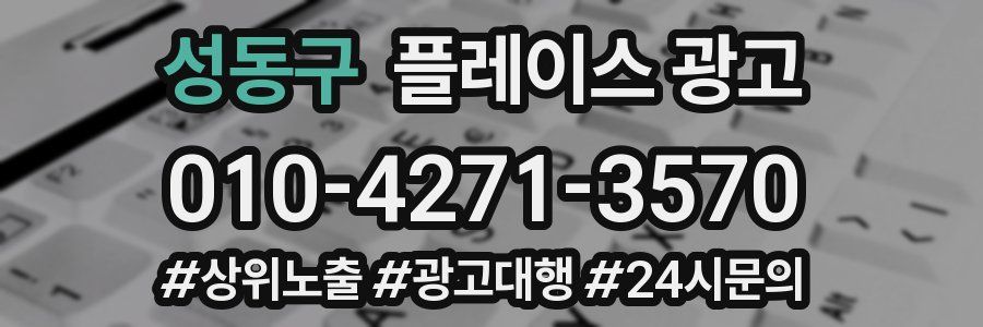 성동구 플레이스 광고
