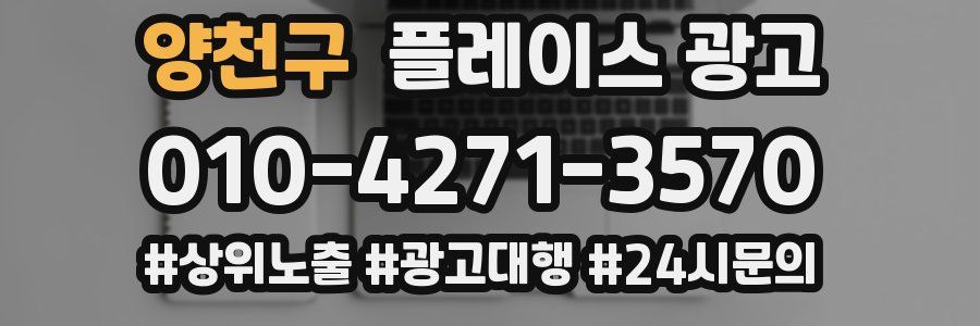 양천구 플레이스 광고