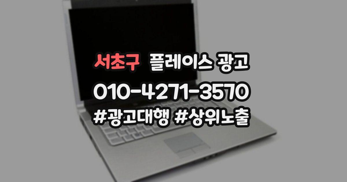 서초구 플레이스 광고