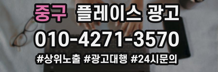 중구 플레이스 광고