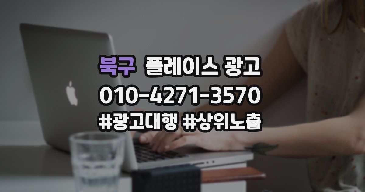 북구 플레이스 광고
