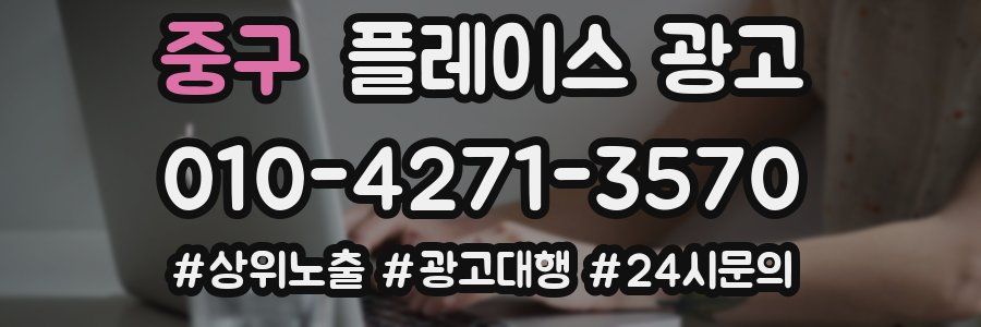 중구 플레이스 광고