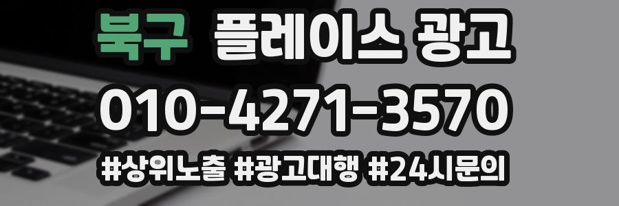 북구 플레이스 광고