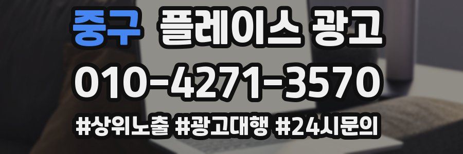 중구 플레이스 광고