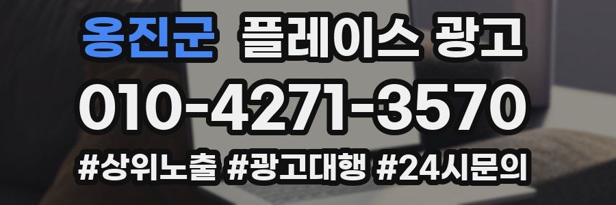 옹진군 플레이스 광고