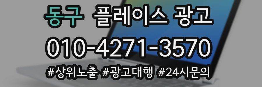 동구 플레이스 광고