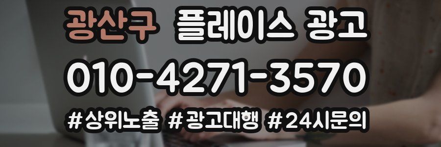 광산구 플레이스 광고