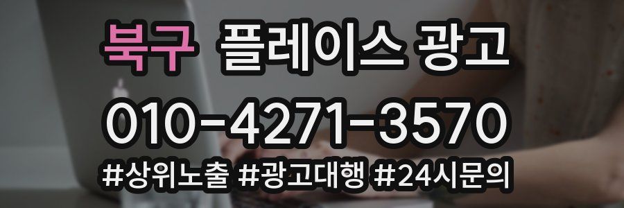북구 플레이스 광고