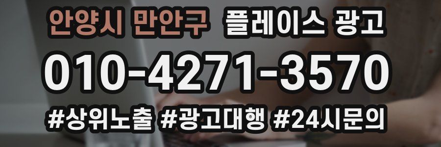 안양시 만안구 플레이스 광고