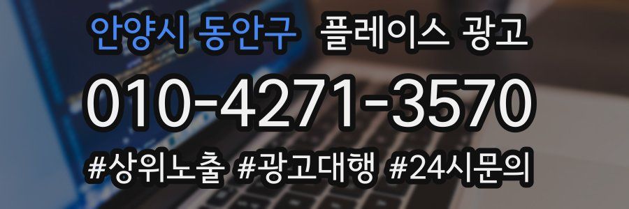 안양시 동안구 플레이스 광고