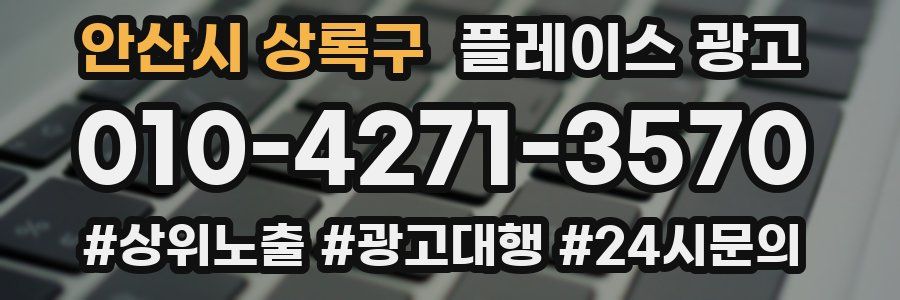 안산시 상록구 플레이스 광고
