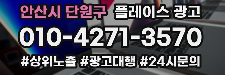 안산시 단원구 플레이스 광고