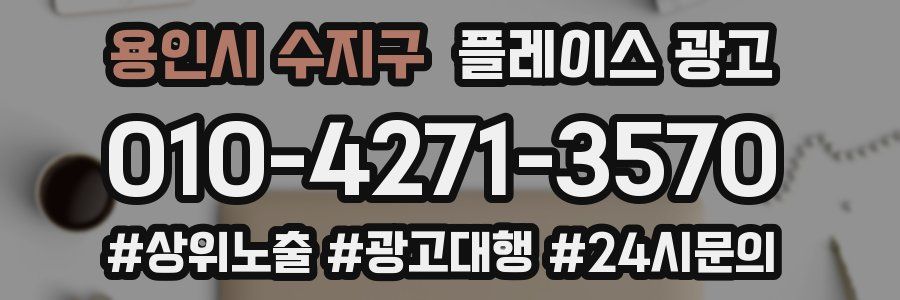 용인시 수지구 플레이스 광고