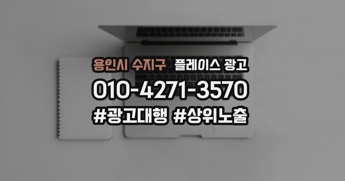 용인시 수지구 플레이스 광고