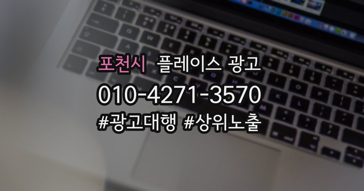 포천시 플레이스 광고
