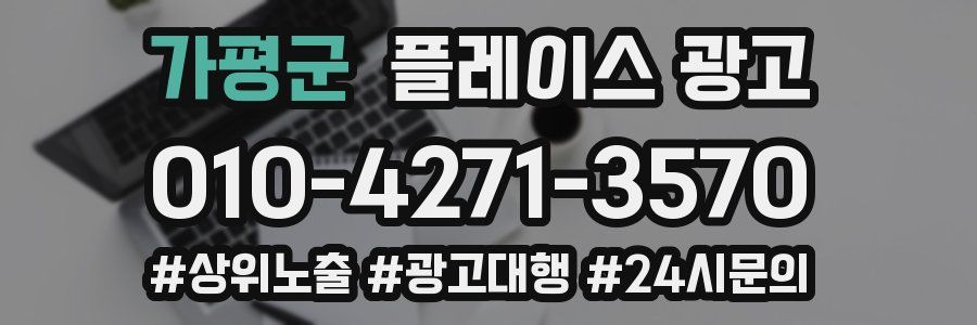 가평군 플레이스 광고